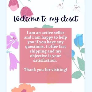 Welcome to my closet!